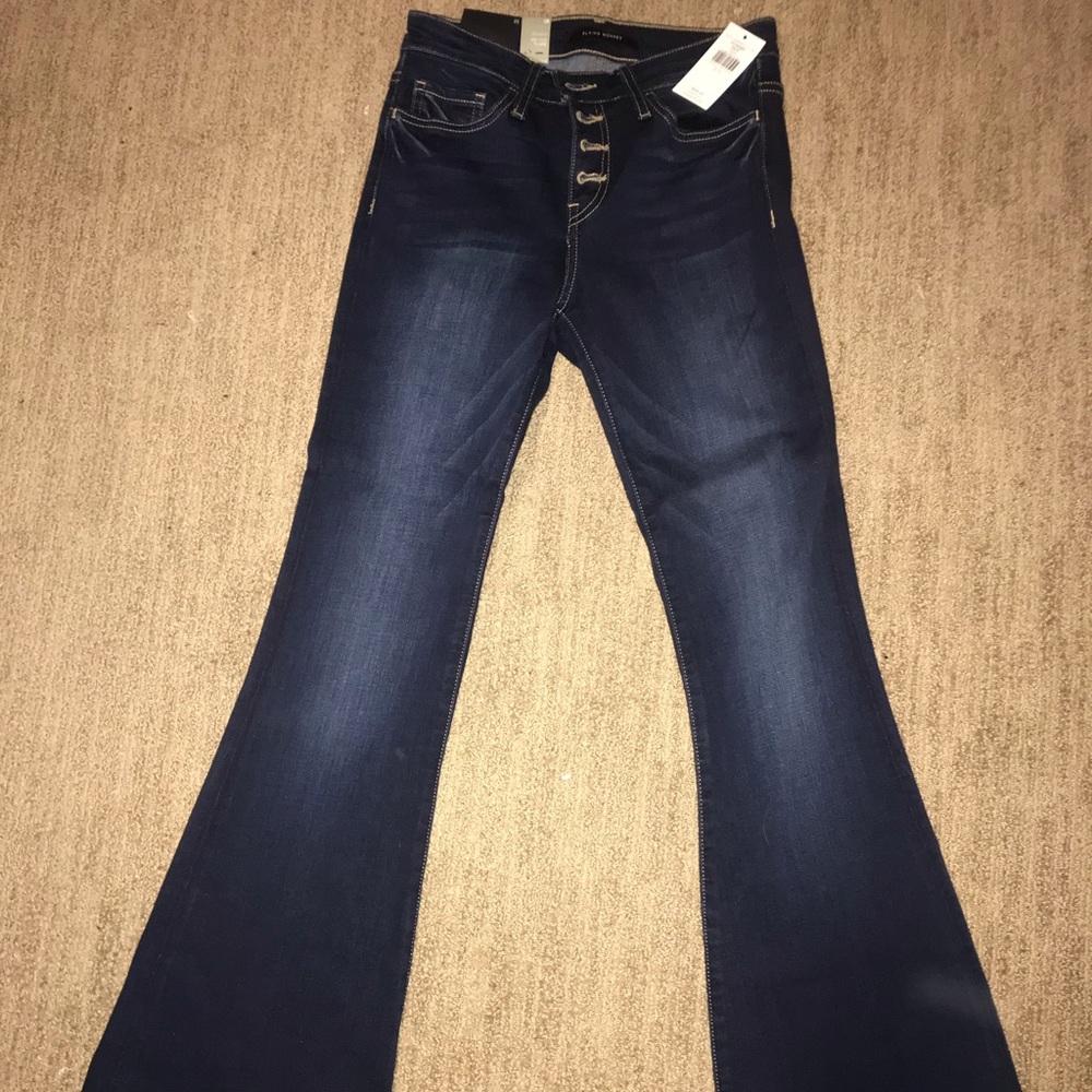 Dark wash flare jeans